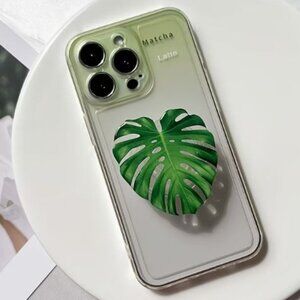 Leaf Phone Holder Stand 360°Rotating With Hand Grip Handle